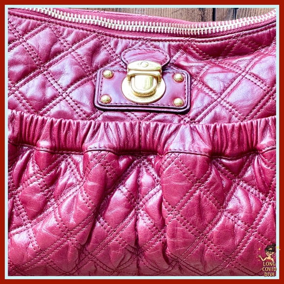 👜RETIRED/Marc Jacobs Collection/Bordeaux/Quilted Calf Leather/ Julianne Bag - Picture 4 of 17